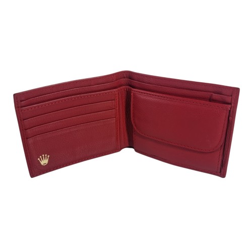 Rolex leather fold - bi-fold, wallet