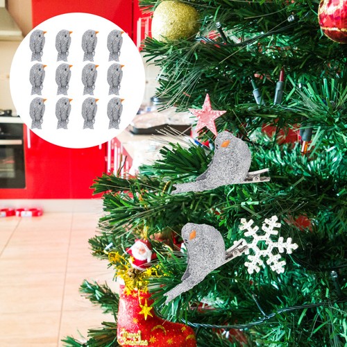Pcs xmas birds decor foam - 12,