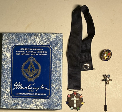 Lot masonic items - lot, of