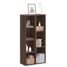 Bookcase Brown Oak 50x25x105