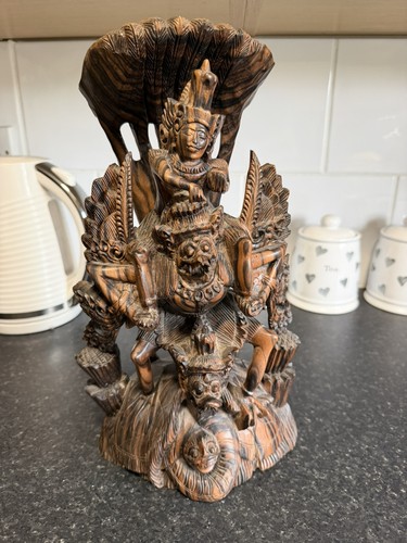 Vintage balinese statue vishnu - balinese,