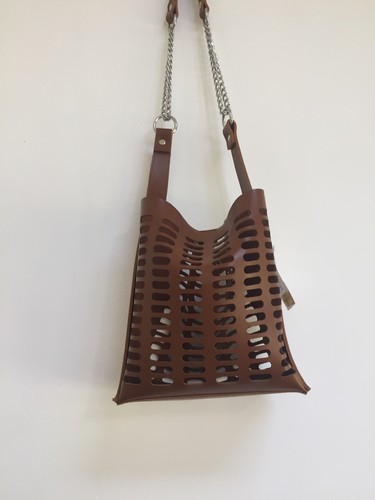Brown tan medium size handbag - brown,