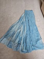 Sky Blue Bandhani Saree With Work