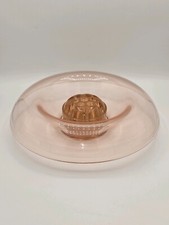 Pink Depression Glass Console