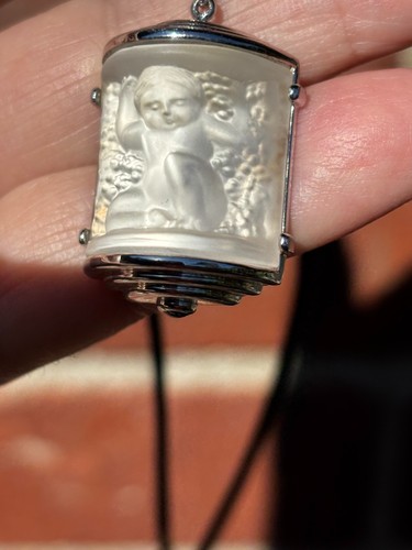 Lalique cherub necklace - cherub,