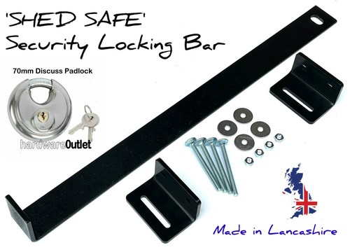 Black shed safe slide in - black, 'shed
