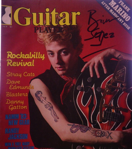 Brian setzer signed - setzer,