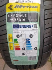 1x NEW 195 55 16 87V JK TYRE