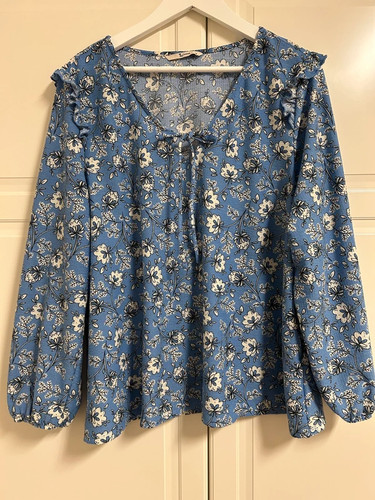 Ladies floral long - tu, sleeve