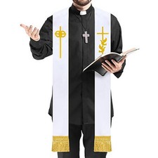 Embroidery Clergy Stole,Priest Priest Stole for Wedding Graduation