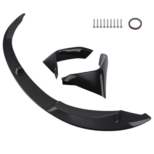 Carbon look front lip - look,