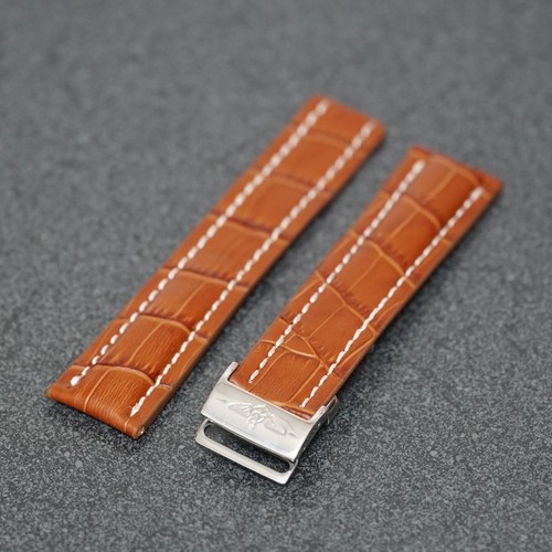 22mm brown crocodile - 22mm, for