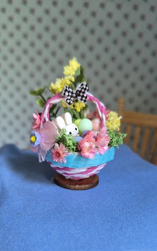 Dolls house easter basket hand - dolls,