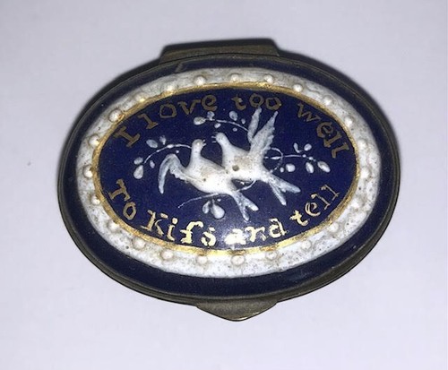 Antique c18th bilston enamel - c18th,