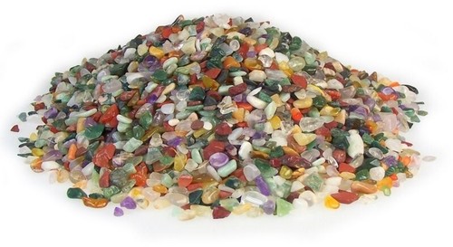 1kg bag mixed gemstone chips - bag,