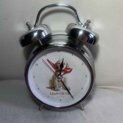 Marley and alarm clock - me, 2008