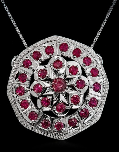 925 silver gothic rosette - silver,