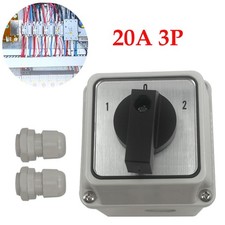 20A 3-Position Rotary Selector