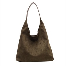 Women Retro Suede Slouchy Bag Large Capacity Shoulder Bag Totes Handbag Hobo Bag