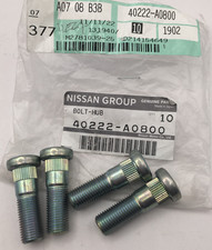 X4 GENUINE NEW NISSAN TERRANO 1 NAVARA D22 D21 D40 WHEEL STUDS 40222A0800