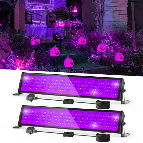 72w led black lights - black,