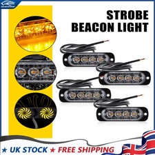 4X 4 LED Amber Recovery Strobe