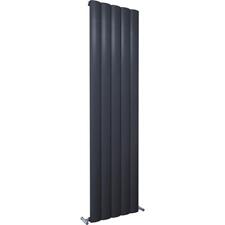 Kudox AluLite Vertical Designer Radiator, Black (W)470mm (H)1800mm
