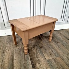Vintage Side Table Small Pine