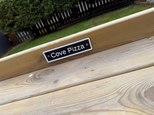 Custom text sign for pizza - for,