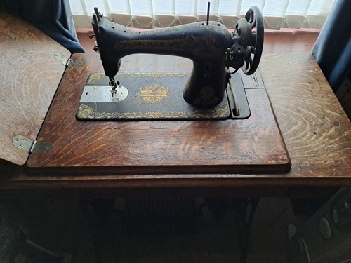 Vintage singer sewing - vintage, table