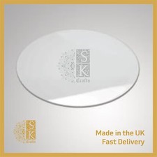 Laser Cut Transparent Acrylic Clear Round Circle Glass Replacement, Cut to Size