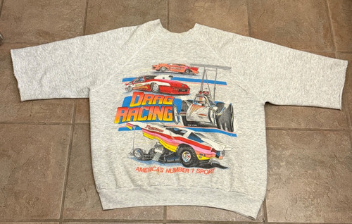 Vintage drag racing crewneck - vintage,