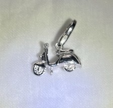 Silver Vespa Charm Or Pendant Vespa Scooter