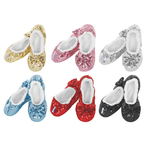 Snoozies womens bling sequin - bling,