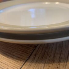 DENBY  Caramel Gourmet X Large Dinner Plates  x 2 - 31cm Excellent