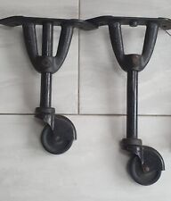 Antique VONO Trade Mark Industrial Castors - complete set of 4
