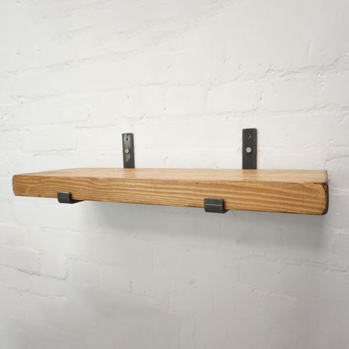 Lipped steel shelf brackets - shelf,