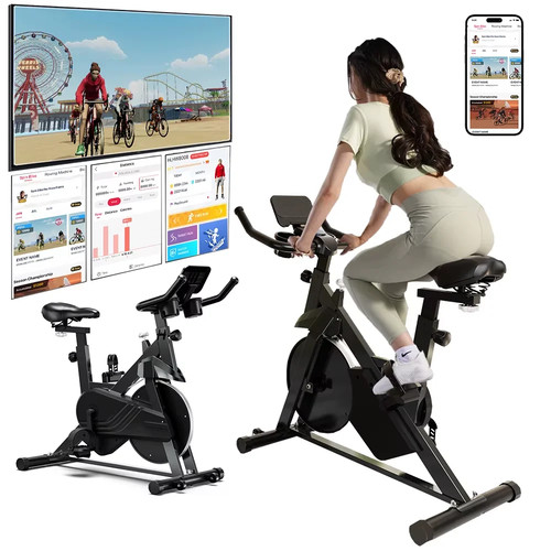 Exercise bike cycling indoor - exercise,