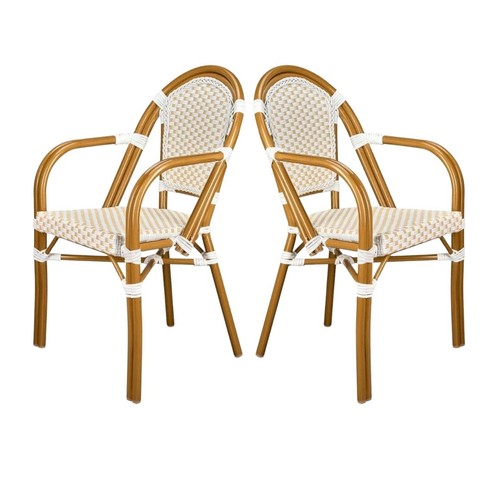 Bistro chair rattan white - pe,