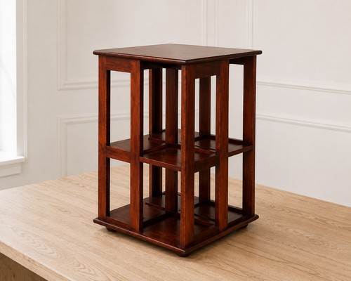 Wooden rotating display stand - rotating,