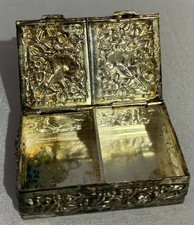 Antique Double Pill Box Silver