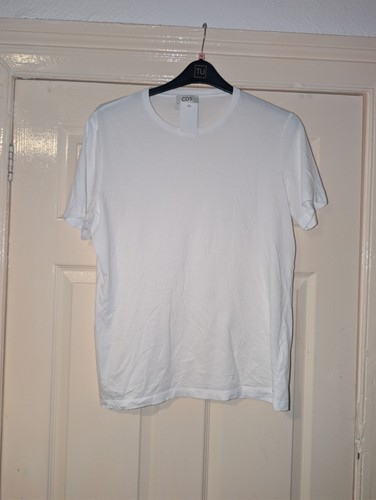Cos white short sleeve cotton - white,