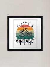 Vibtage tricycle framed art - tricycle,