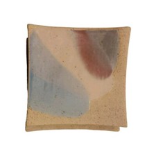 1990s SQUARE STONEWARE CANDLE