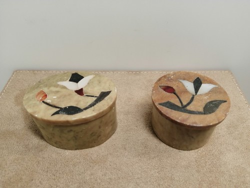 Carved soapstone trinket - soapstone,
