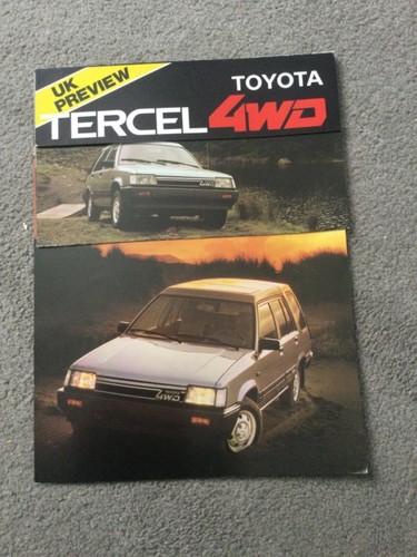 Toyota tercel 4wd brochure in - toyota,