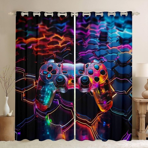 Teens gaming window curtains - gaming,
