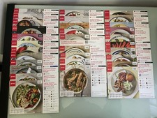 32 X Used Gousto Recipe Cards. 12 Chicken 10 Fish 10 Various.
