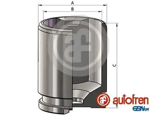 Brake caliper piston rear - caliper,