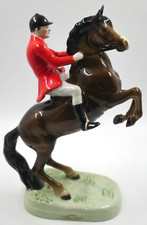 MINT BEAUTIFUL EXAMPLE BESWICK POTTERY REARING HORSE HUNTSMAN 868 GREDINGTON